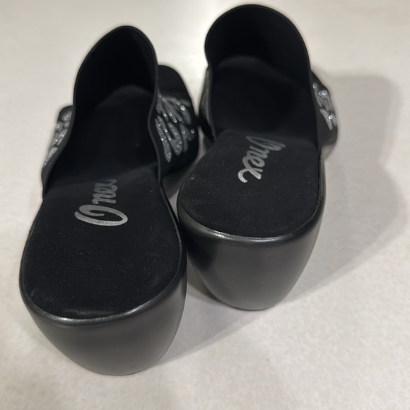 Onex Black & Silver Leopard Print Rory Slide Wedge EUR Size 39 US Size 8.5/9 - Picture 6 of 10